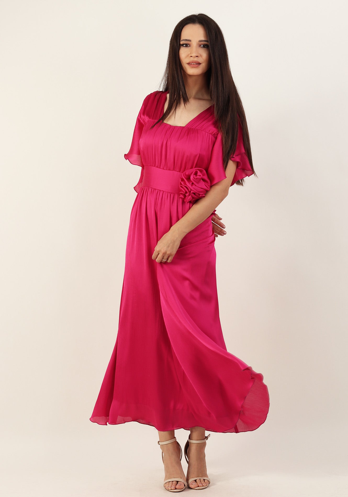 Rochie de seară fuchsia