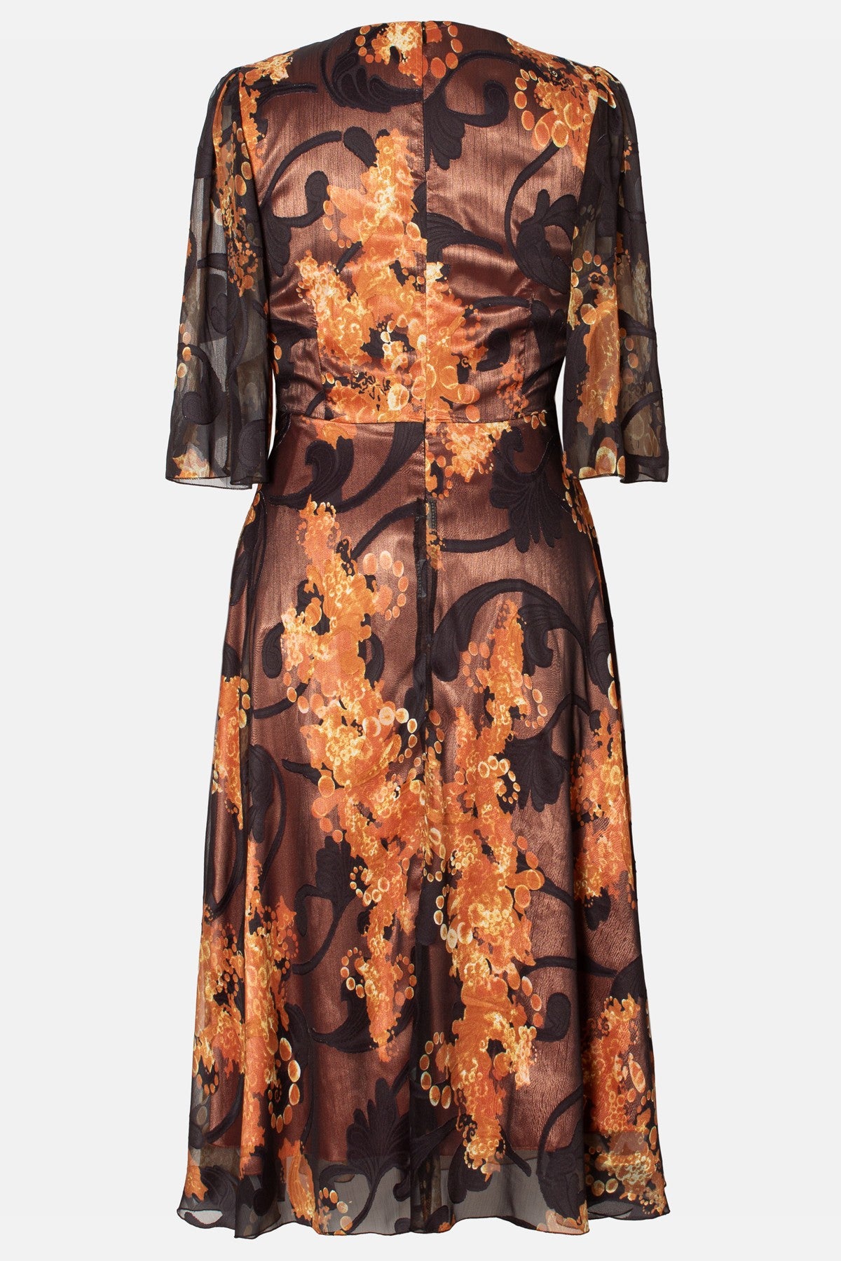 Rochie midi din voal cu imprimeu floral