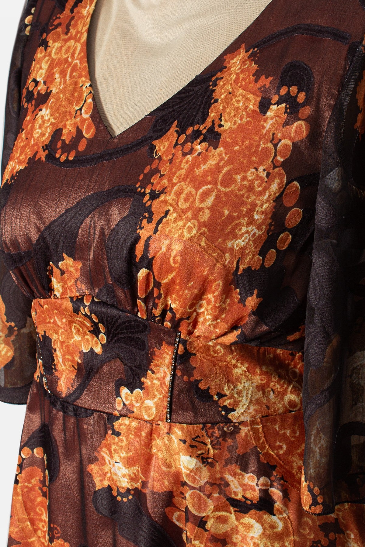 Rochie midi din voal cu imprimeu floral